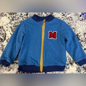 Disney Reversible Blue Jacket with Red M Patch